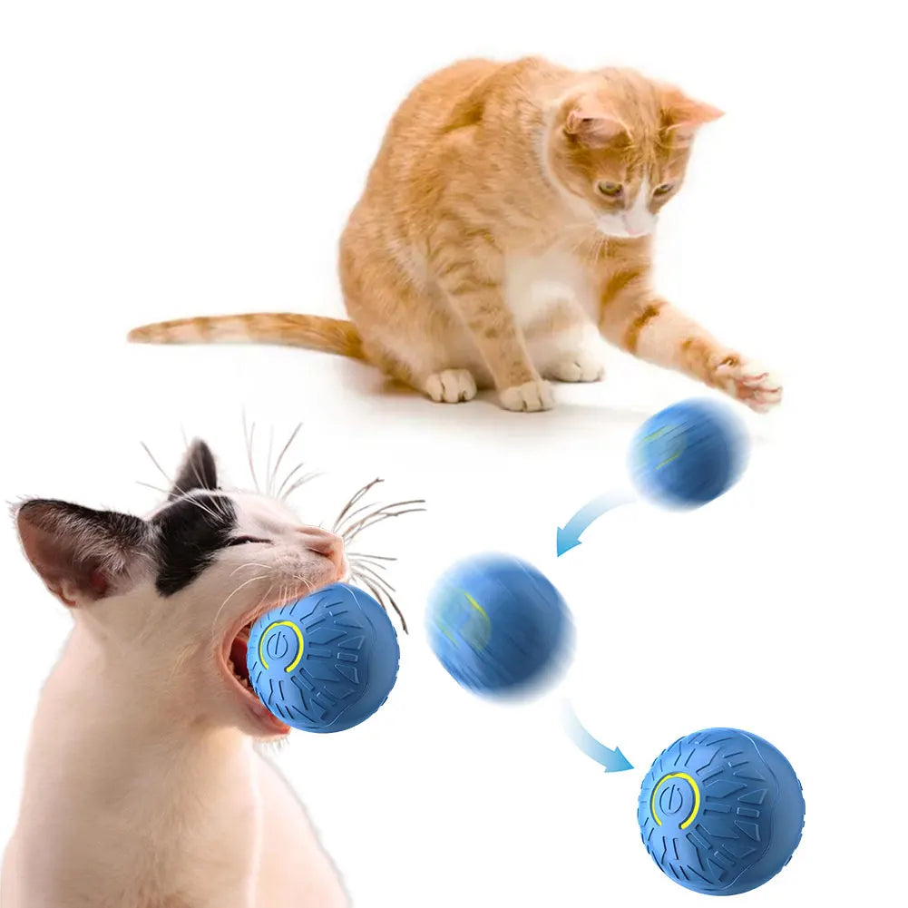 Cat Interactive Ball Toys Automatic Rolling Ball Rechargeable Smart Pet Electric Toy Dog Cat Training Anti-Depression Toy