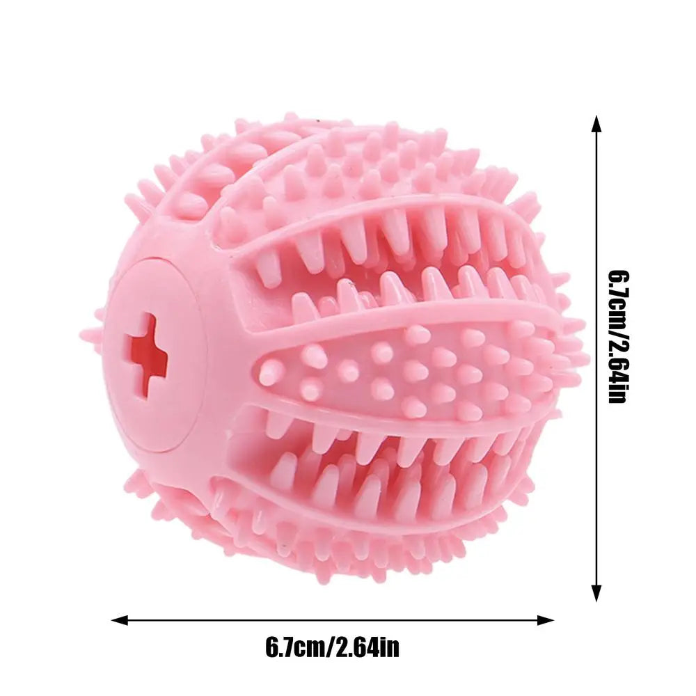 Interactive Dog Toys Food Leakage Toys Durable Rubber Training Ball Funny Dogs Chew Ball Puppy Teeth Cleaning Toy Ball