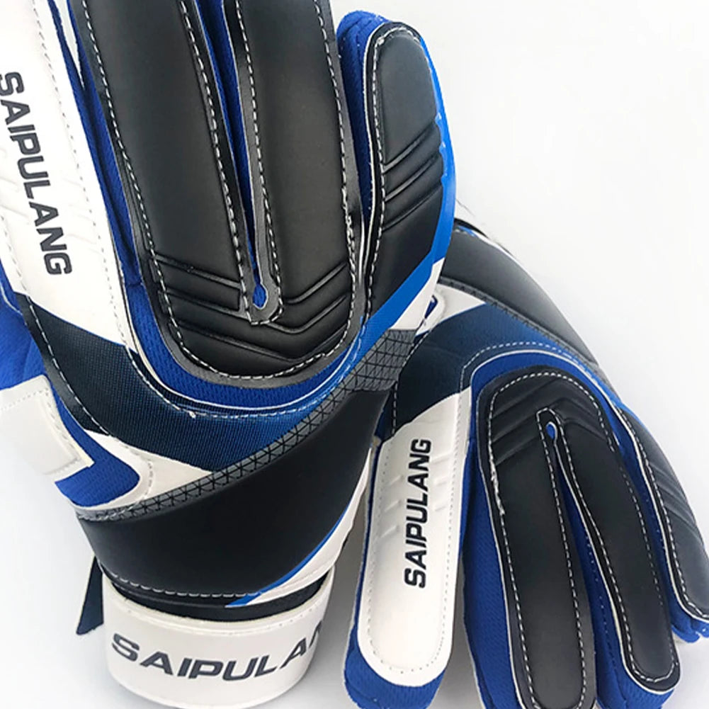 Professional Goalkeeper Gloves Adults Kids Football Soccer Goalie Gloves Non-slip Thicken Latex Keeper Glove Finger Protection